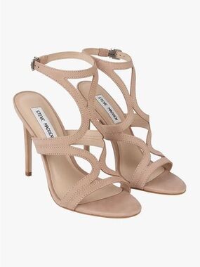 Steve Madden Blush Nude Strappy High Heel Sandals